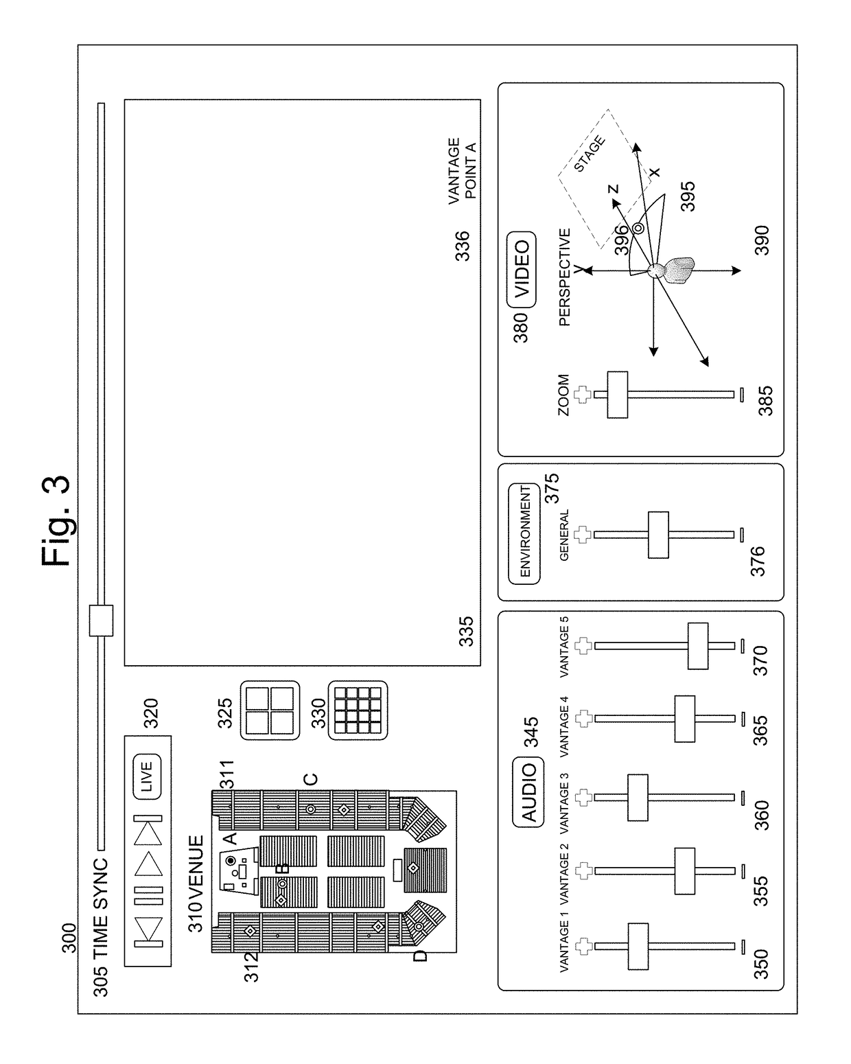 Multi vantage point player with wearable display