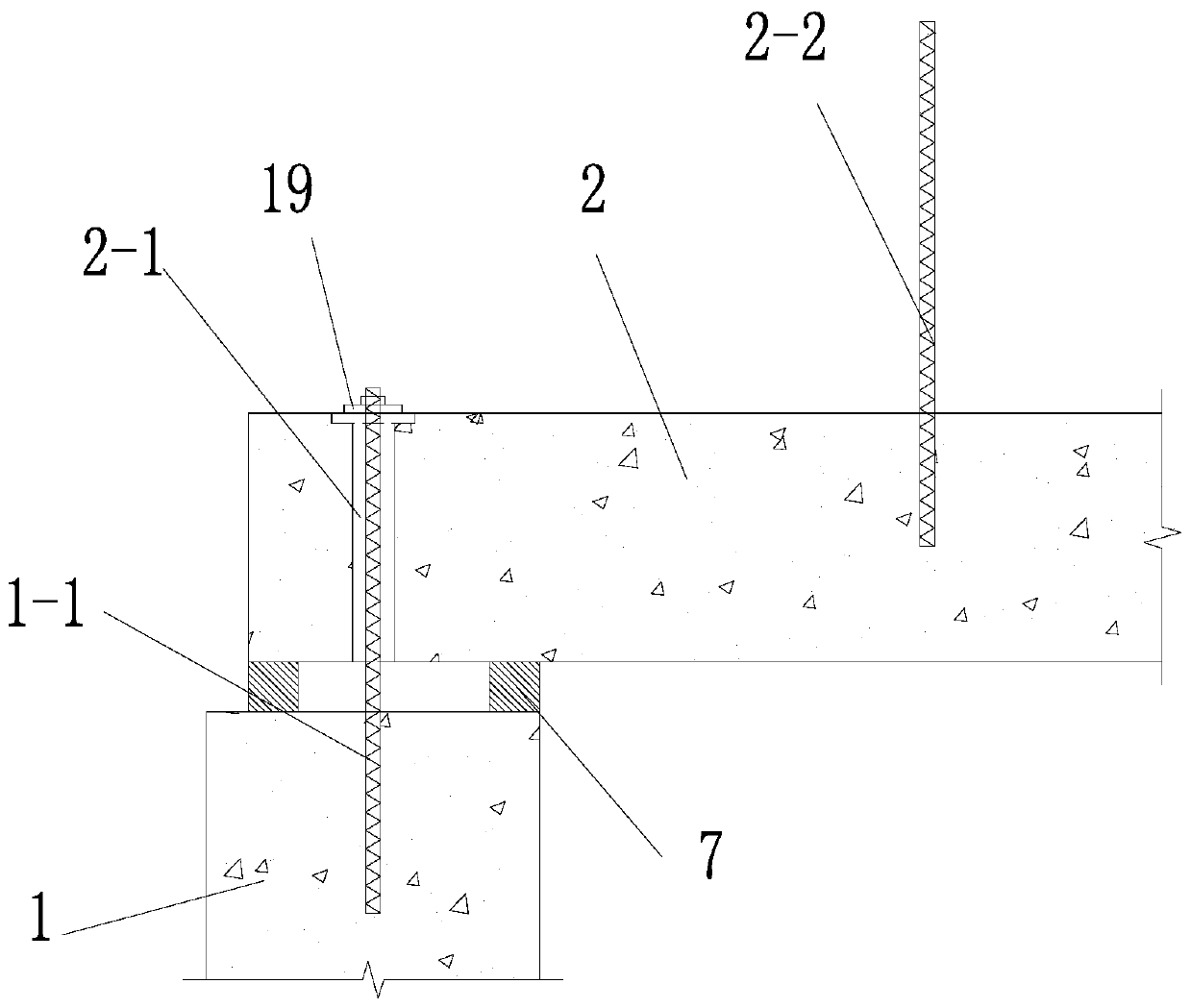 A low-rise fully assembled concrete shear wall structure system