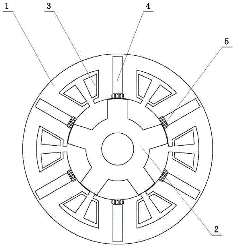 Permanent magnet switch flux linkage motor