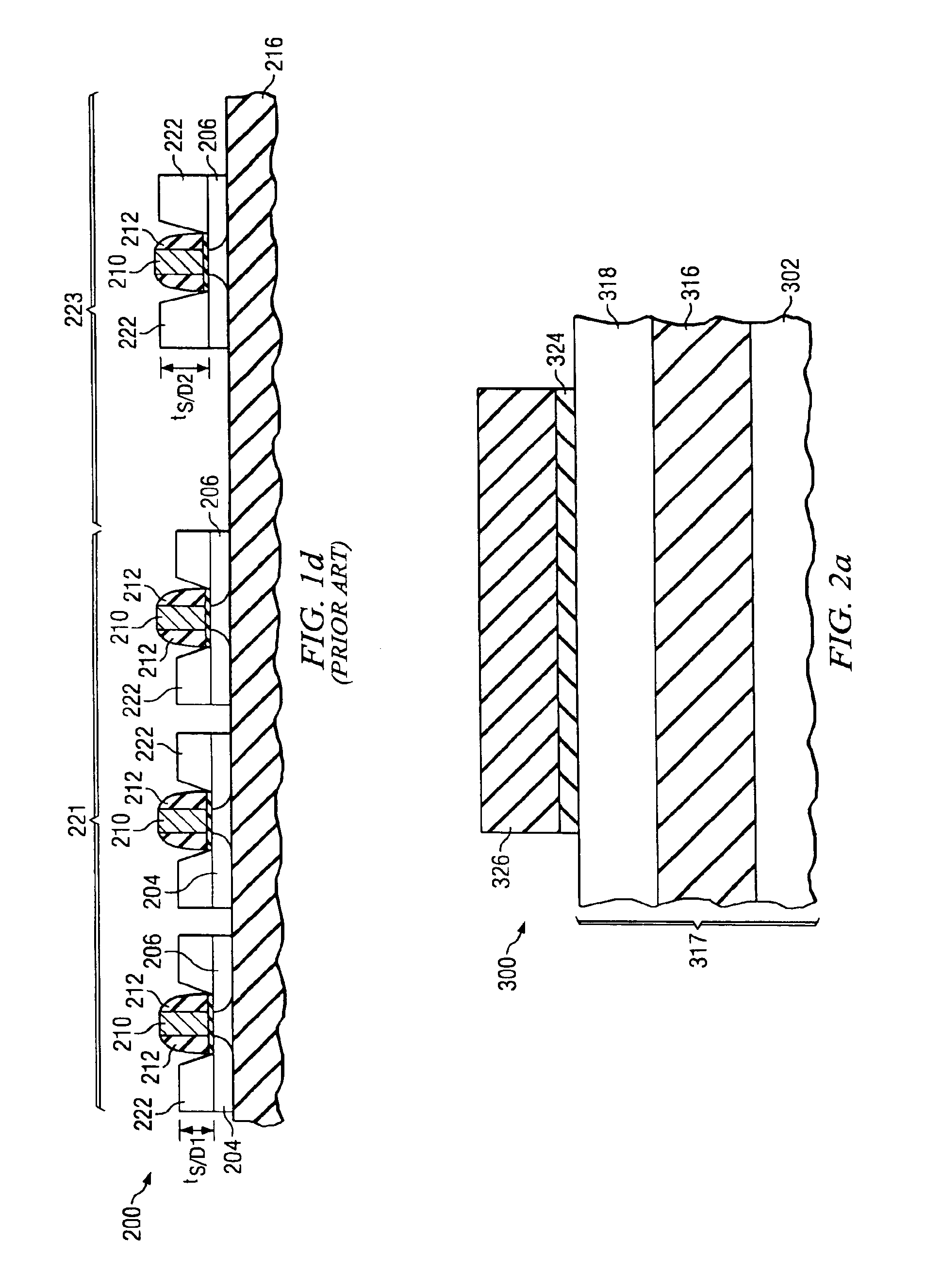 Semiconductor device with raised segment