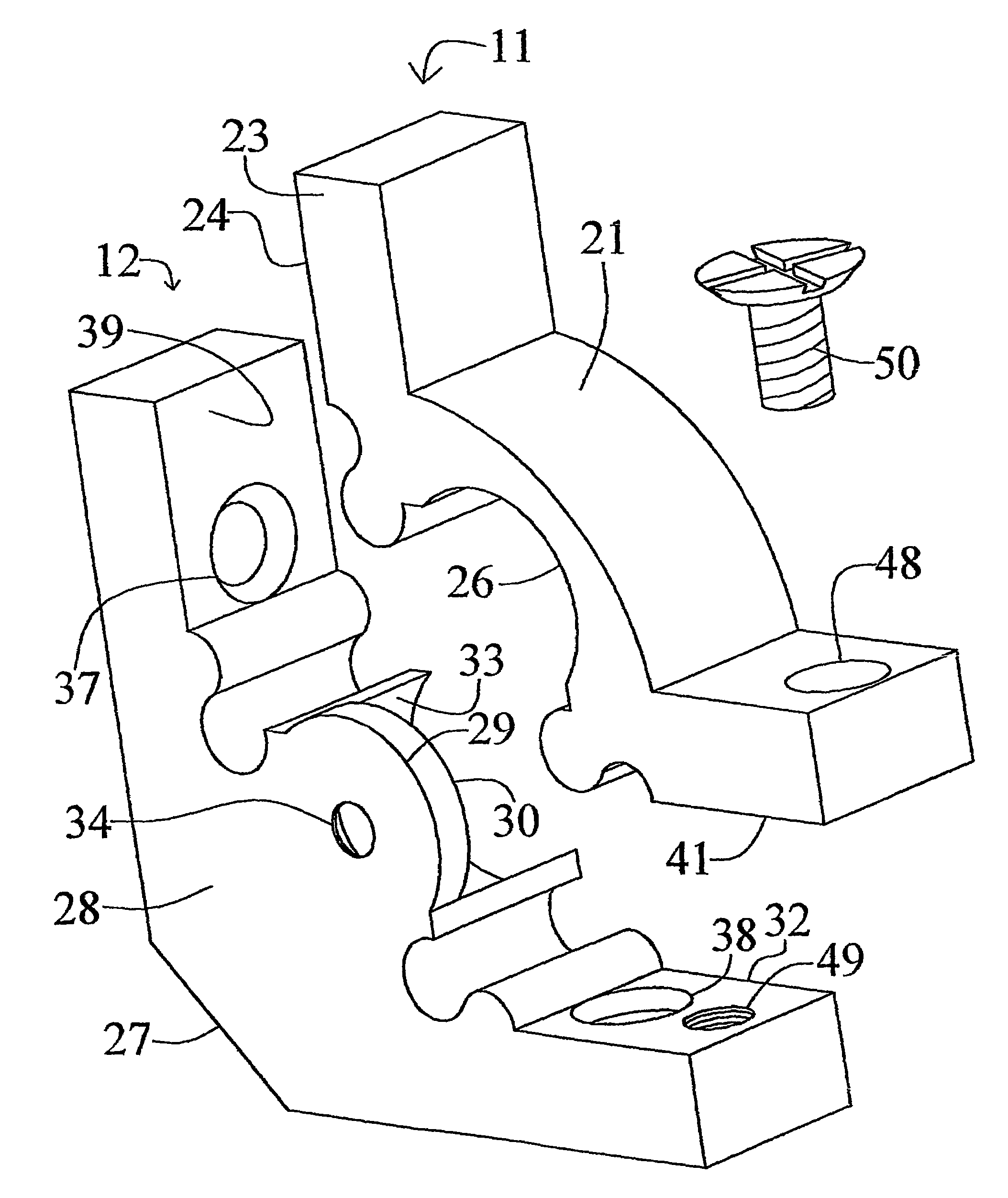 Stair rod bracket