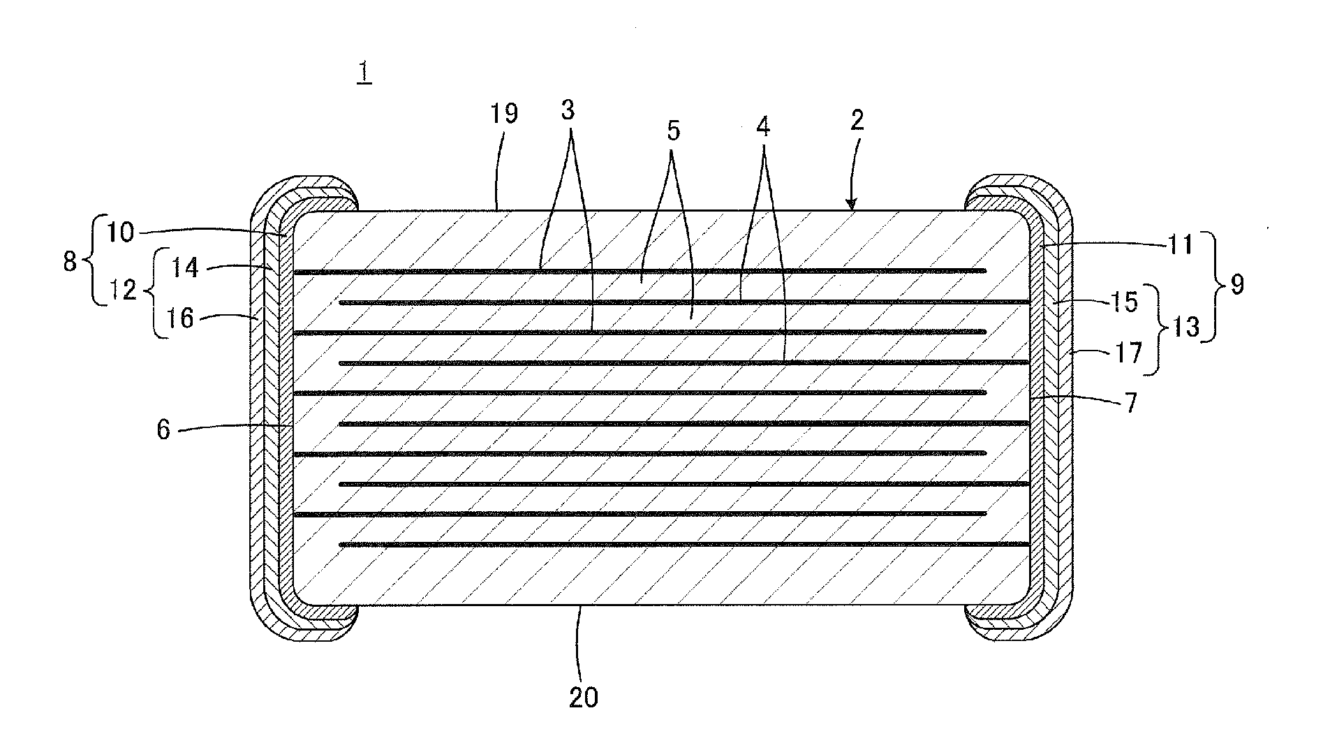 Laminated ceramic electronic component and manufacturing method therefor