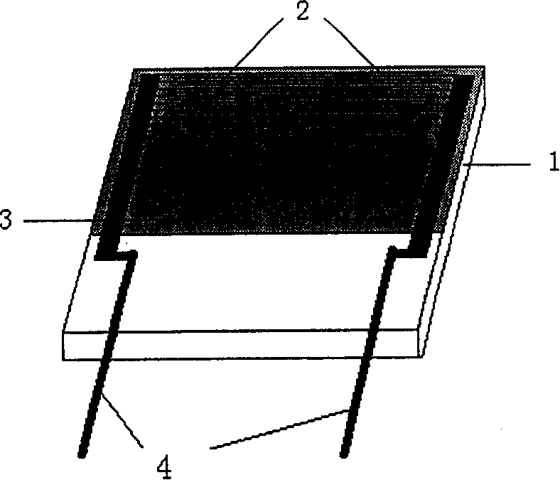 Siliceous copolymer resistor type thin film humidity sensitive element and method for making same