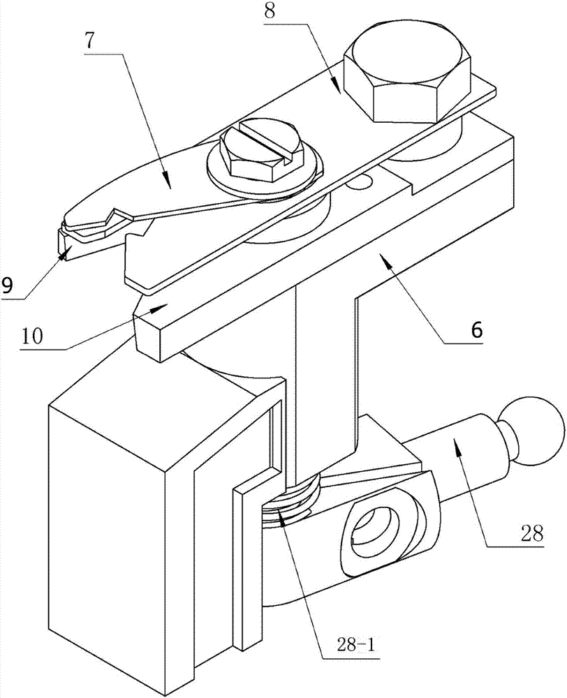 Shear device of full-computer glove machine