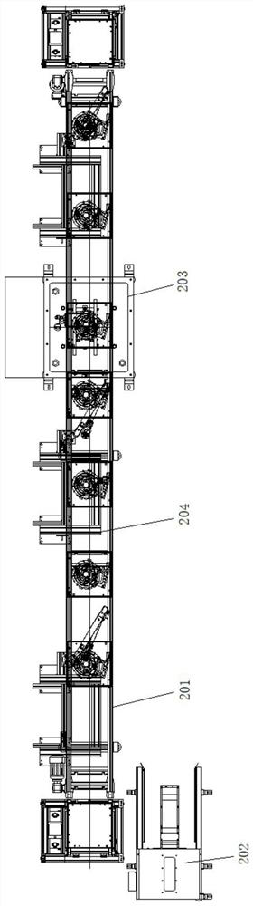 An ev2 motor automatic assembly line and assembly method thereof