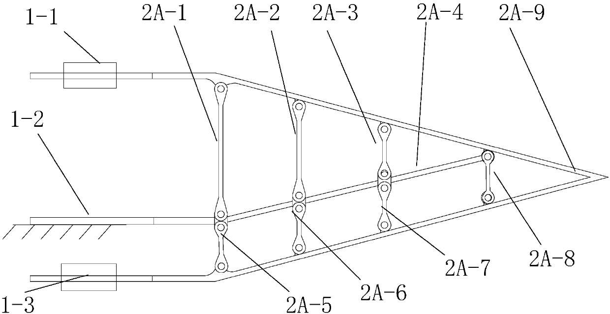 Fish tail-simulated two-degree-of-freedom swinging flexible parallel mechanism