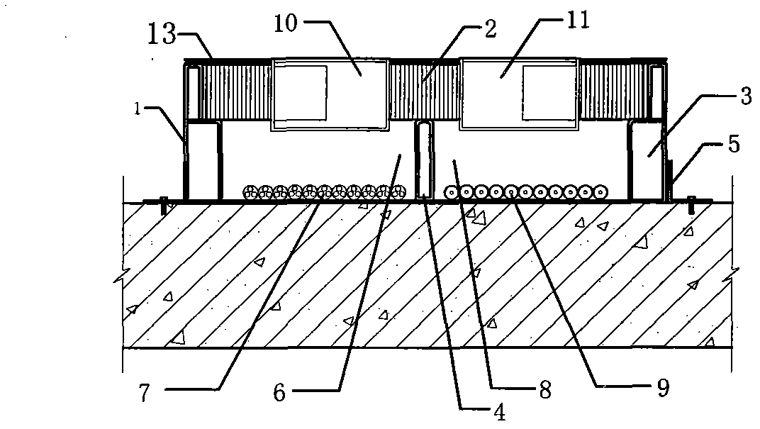 Ground comprehensive wire slot structure