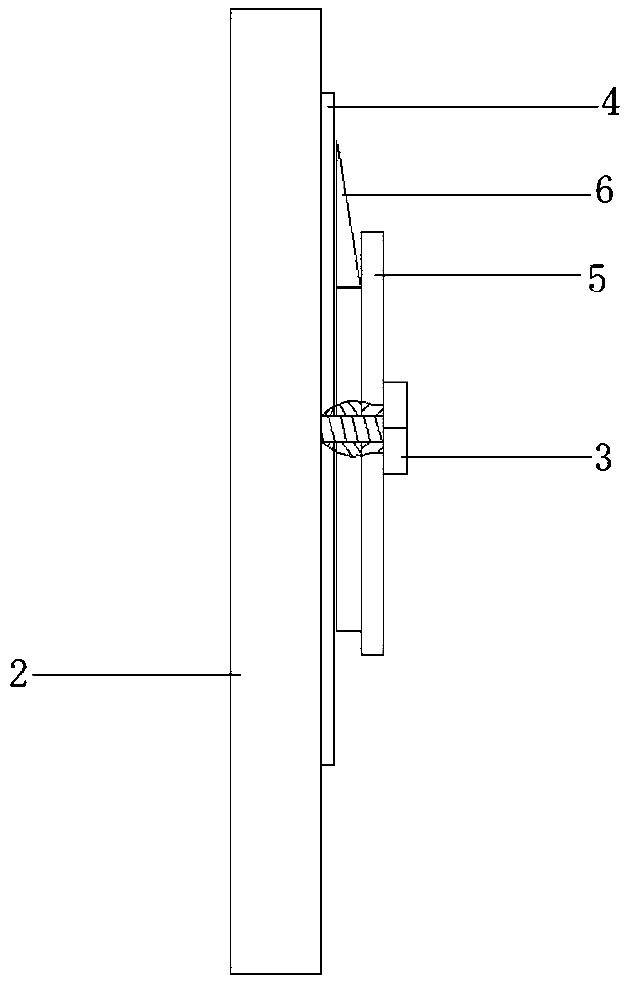 Simple crack displacement monitor