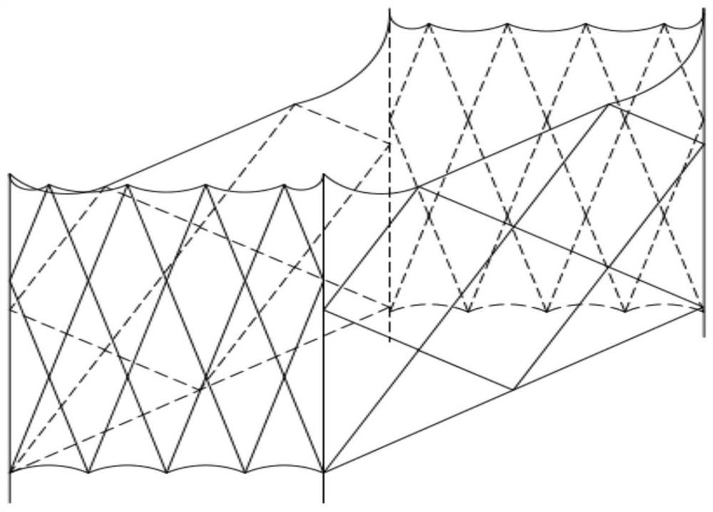 Foldable framework membrane bag infilled wall/body for gob-side entry retaining and construction method