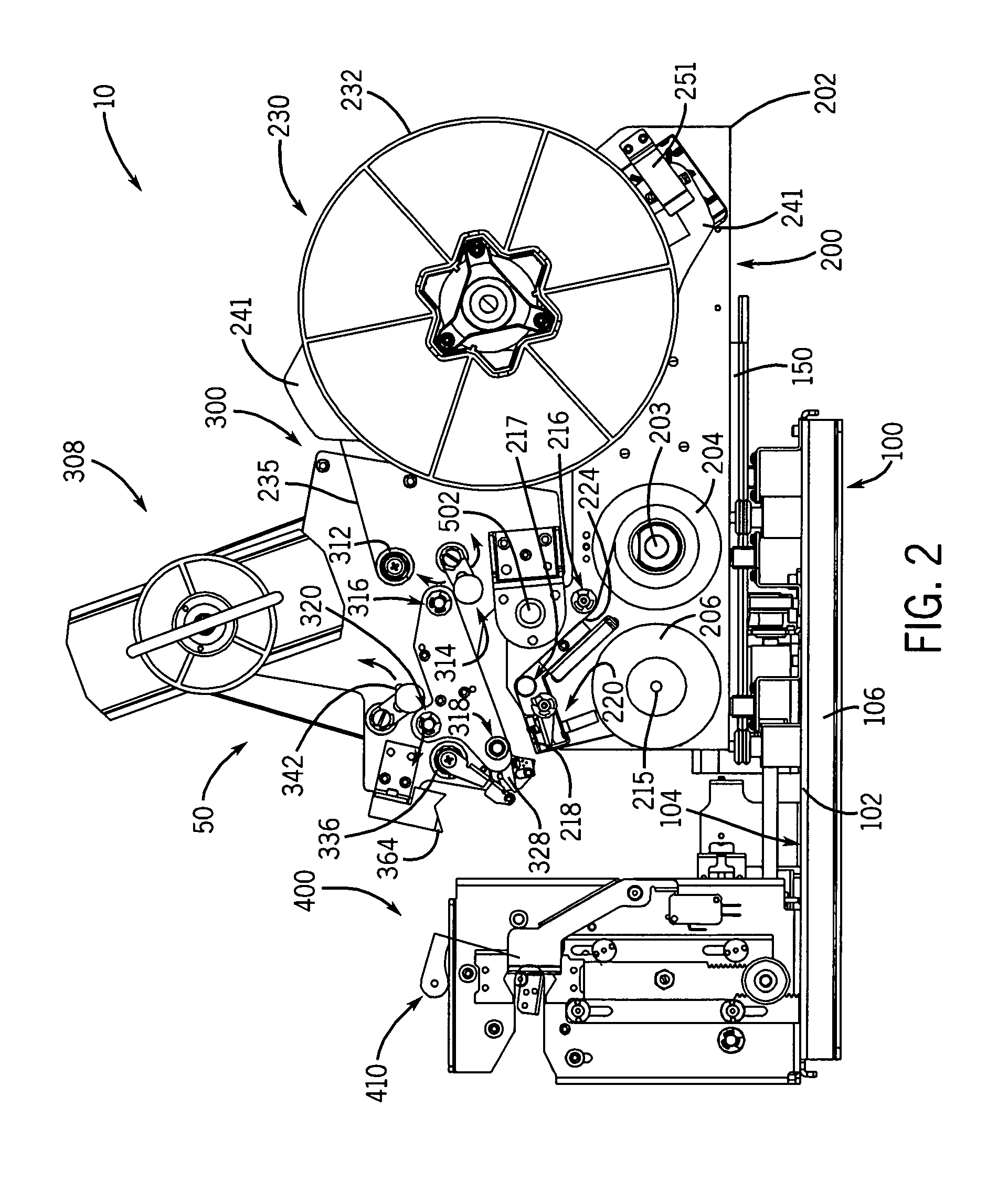 Label wrapper block assembly