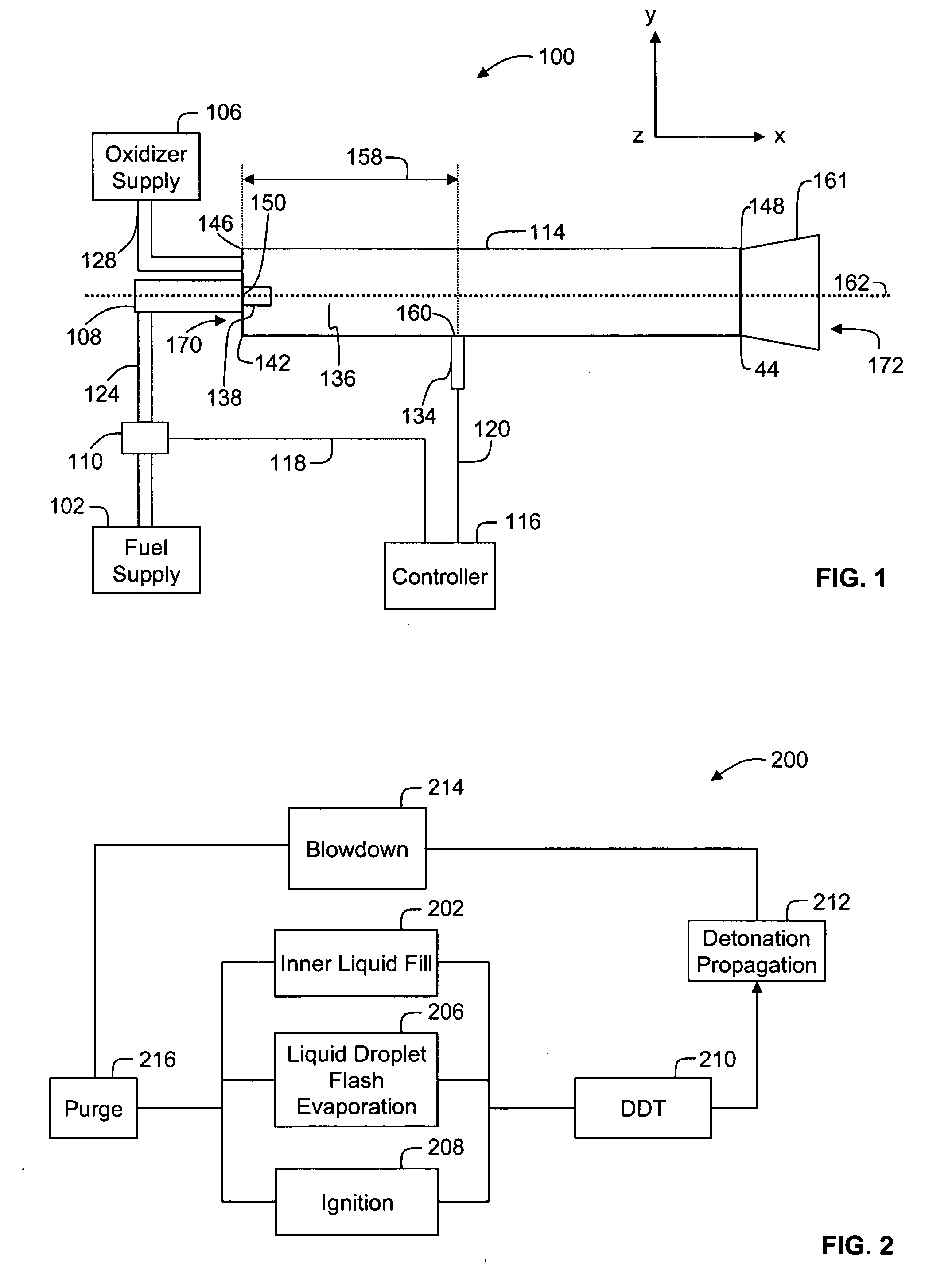 Direct liquid fuel injection and ignition for a pulse detonation combustor