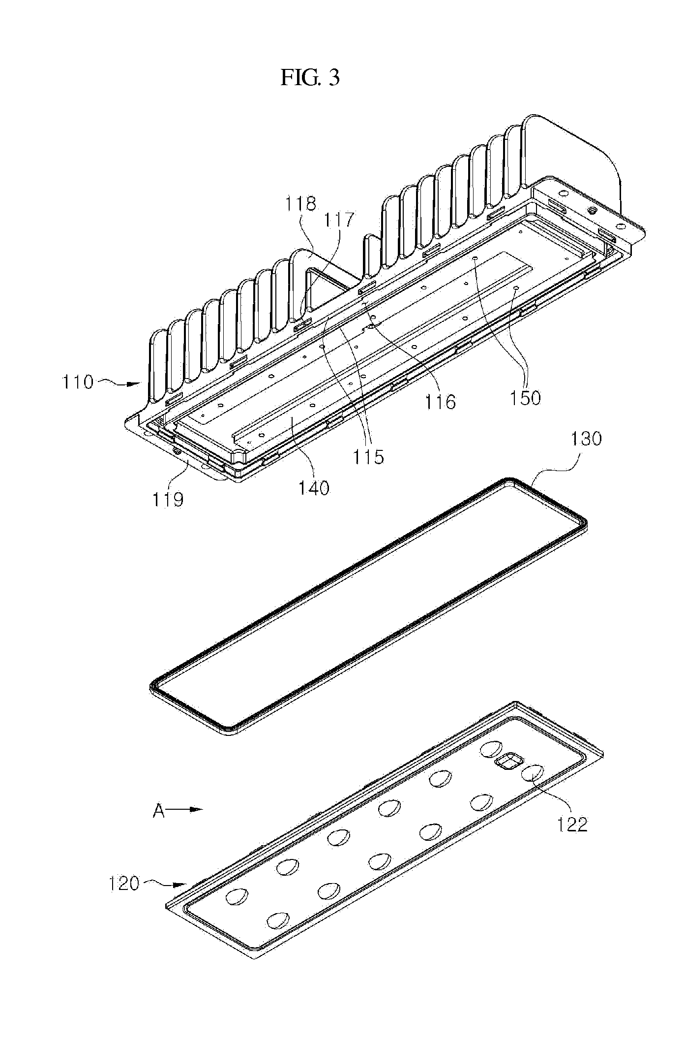 Optical semiconductor lighting apparatus