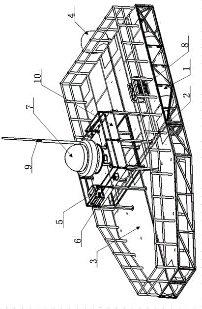 Flexible combined spliced target ship