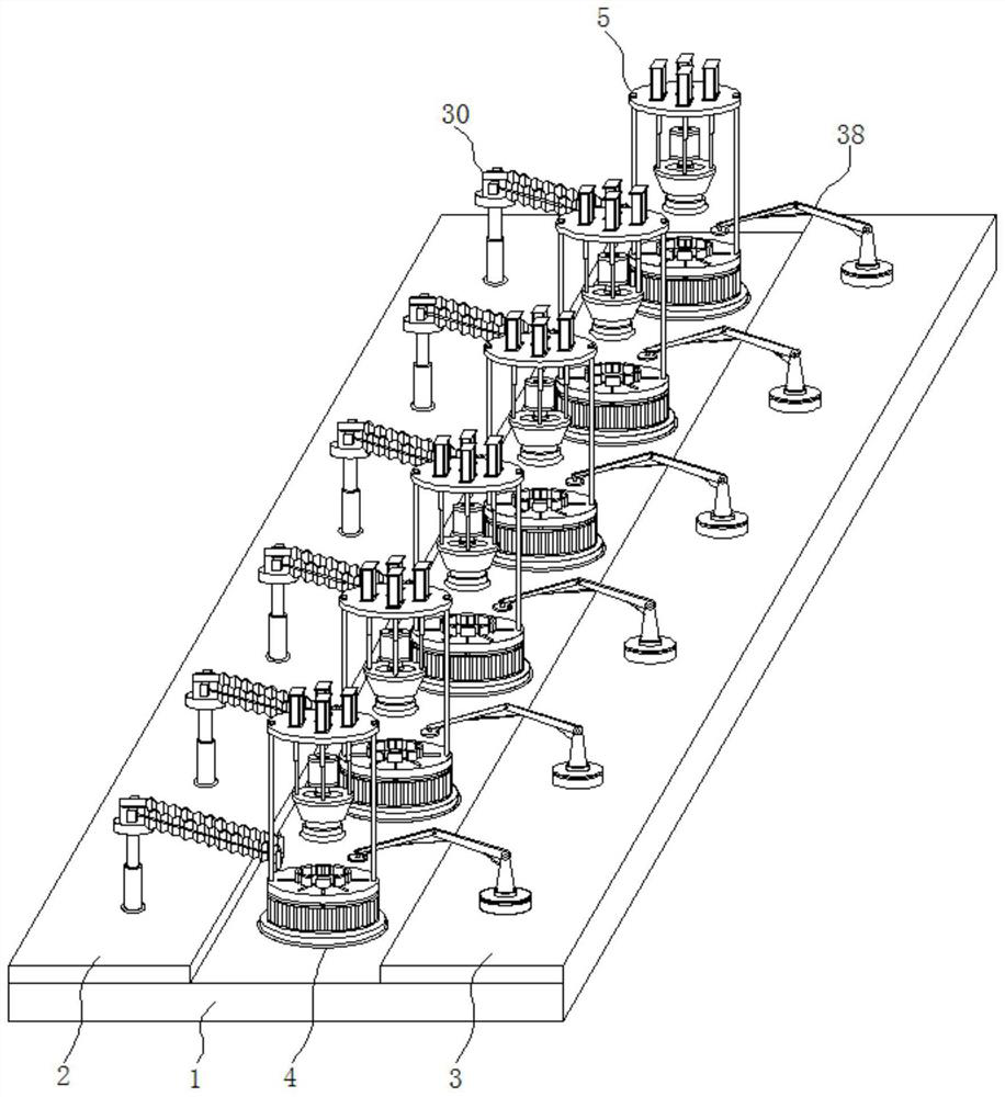 Bearing neck bush uniform stamping equipment with buffering and damping functions