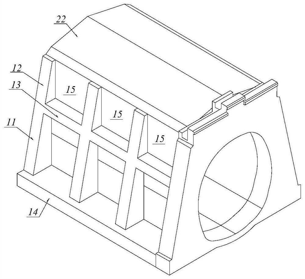 Pile plate type ear wall type open cut tunnel structure