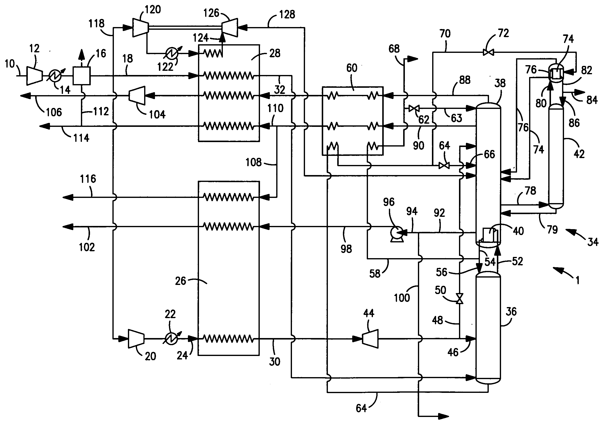 Air separation method and apparatus