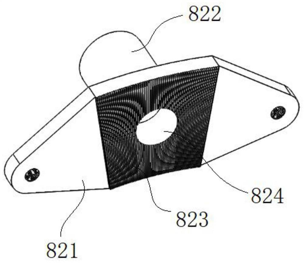 Single-gas-path adjustable pusher dog for coal gangue sorting