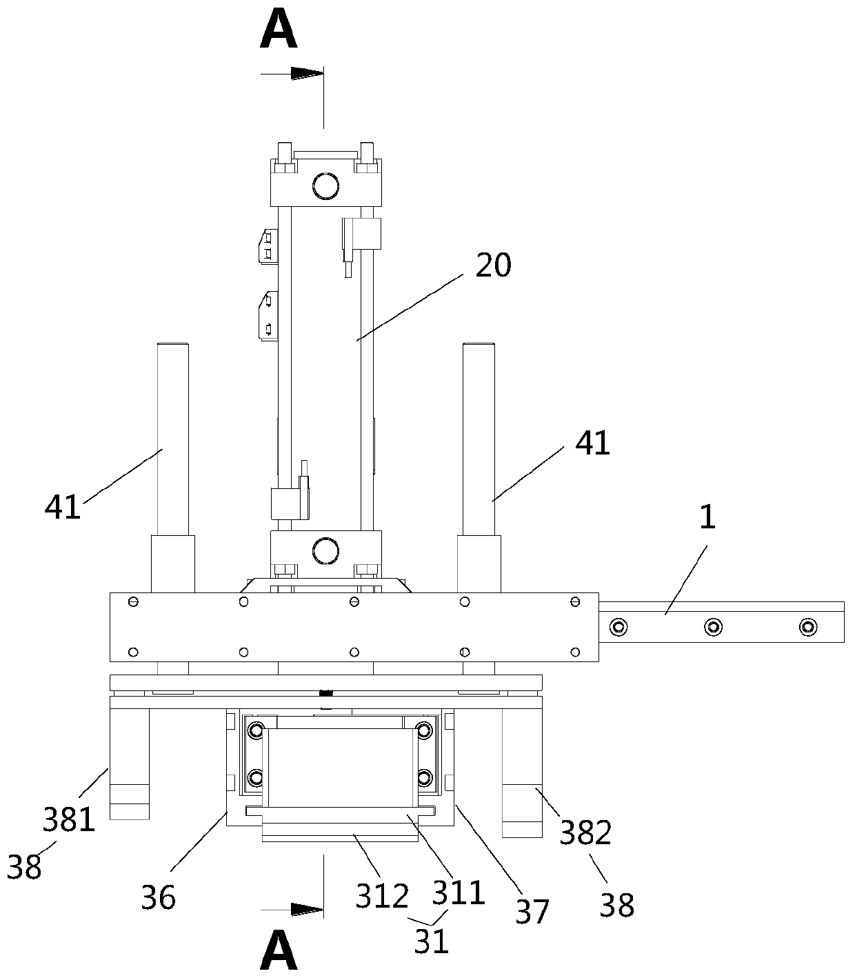 Floor lateral knocking device and floor installing robot