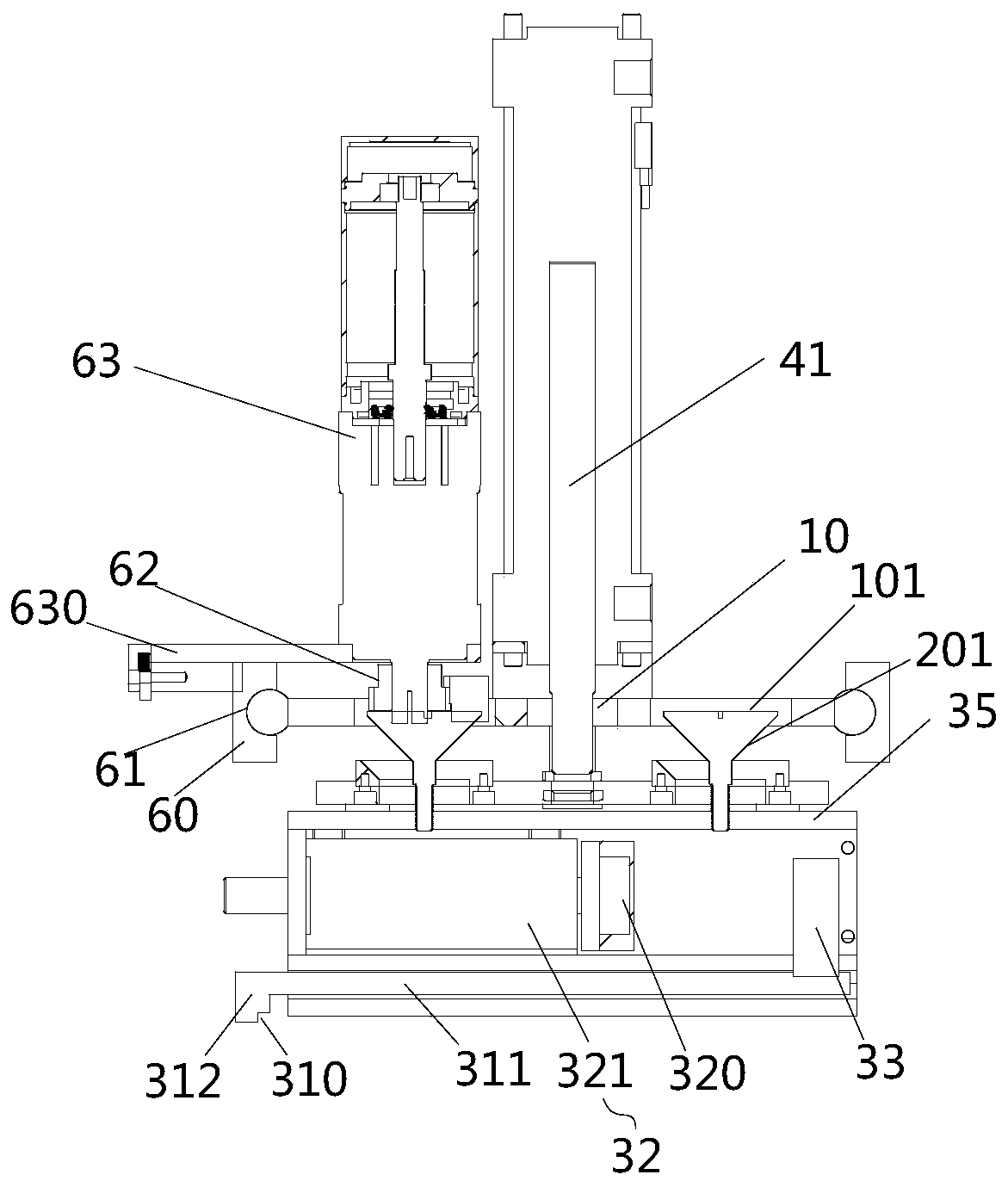 Floor lateral knocking device and floor installing robot