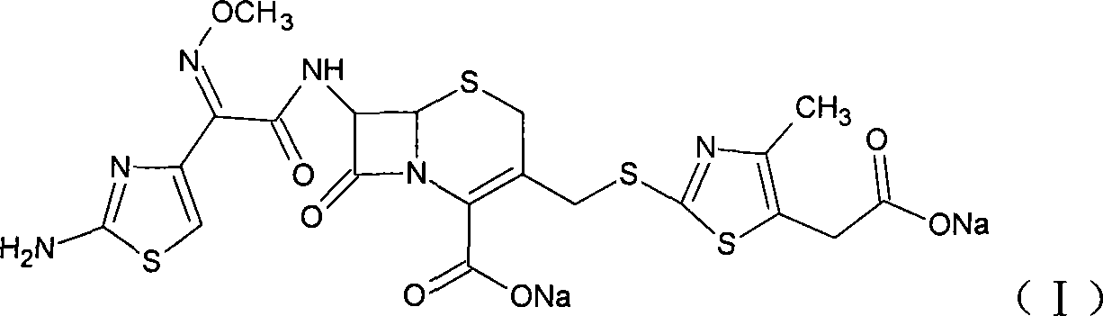 Method for preparing cefodizime sodium