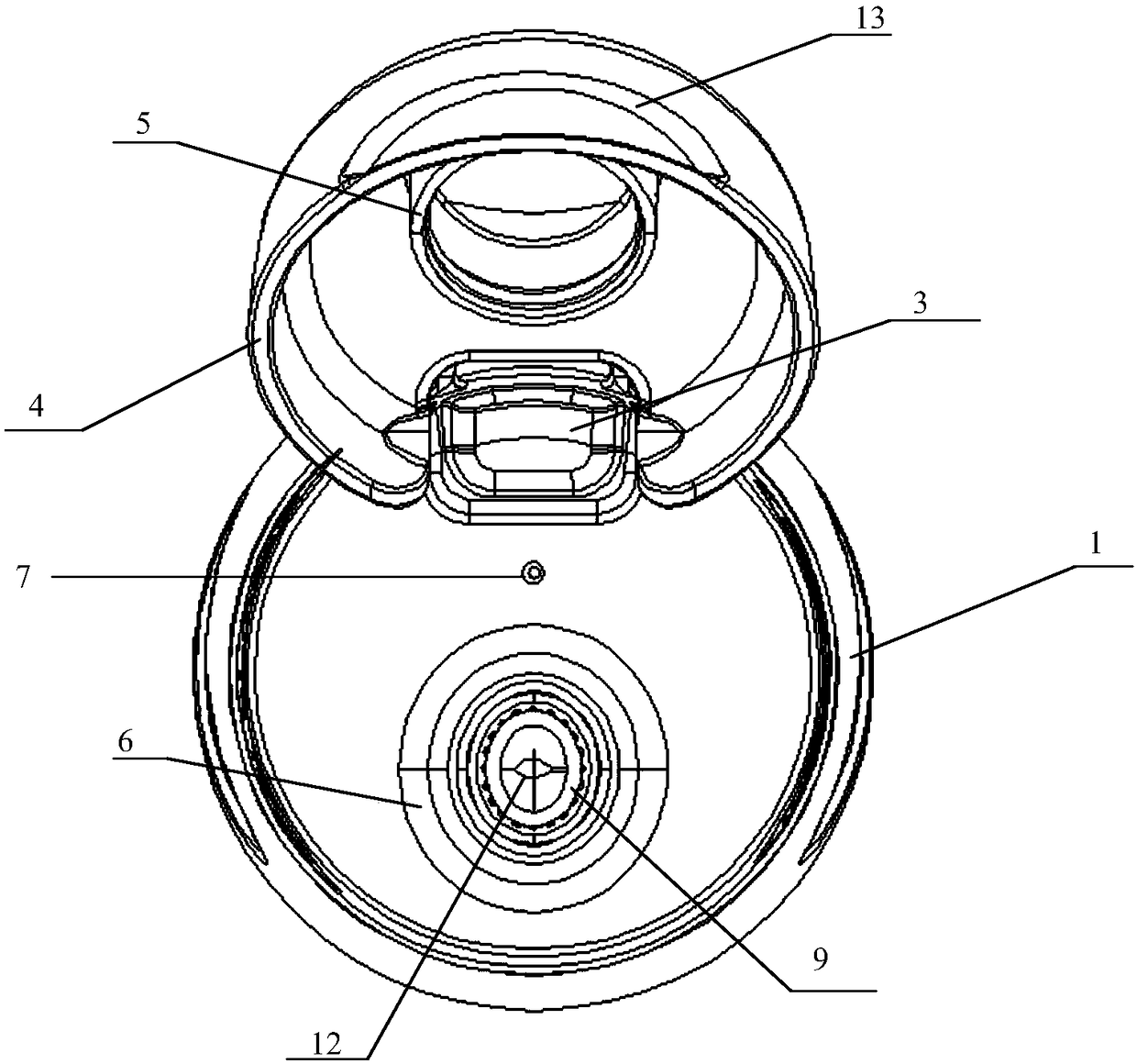 Telescopic suction pipe structure