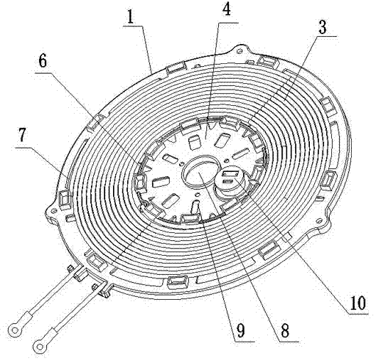 Heating coil panel