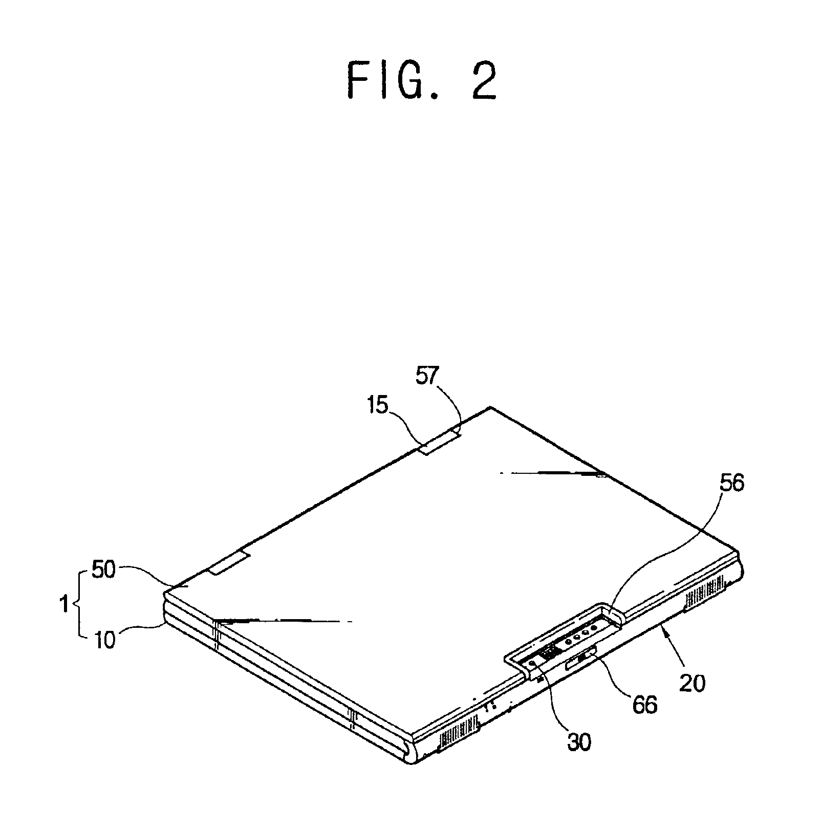 Portable computer having a latch apparatus