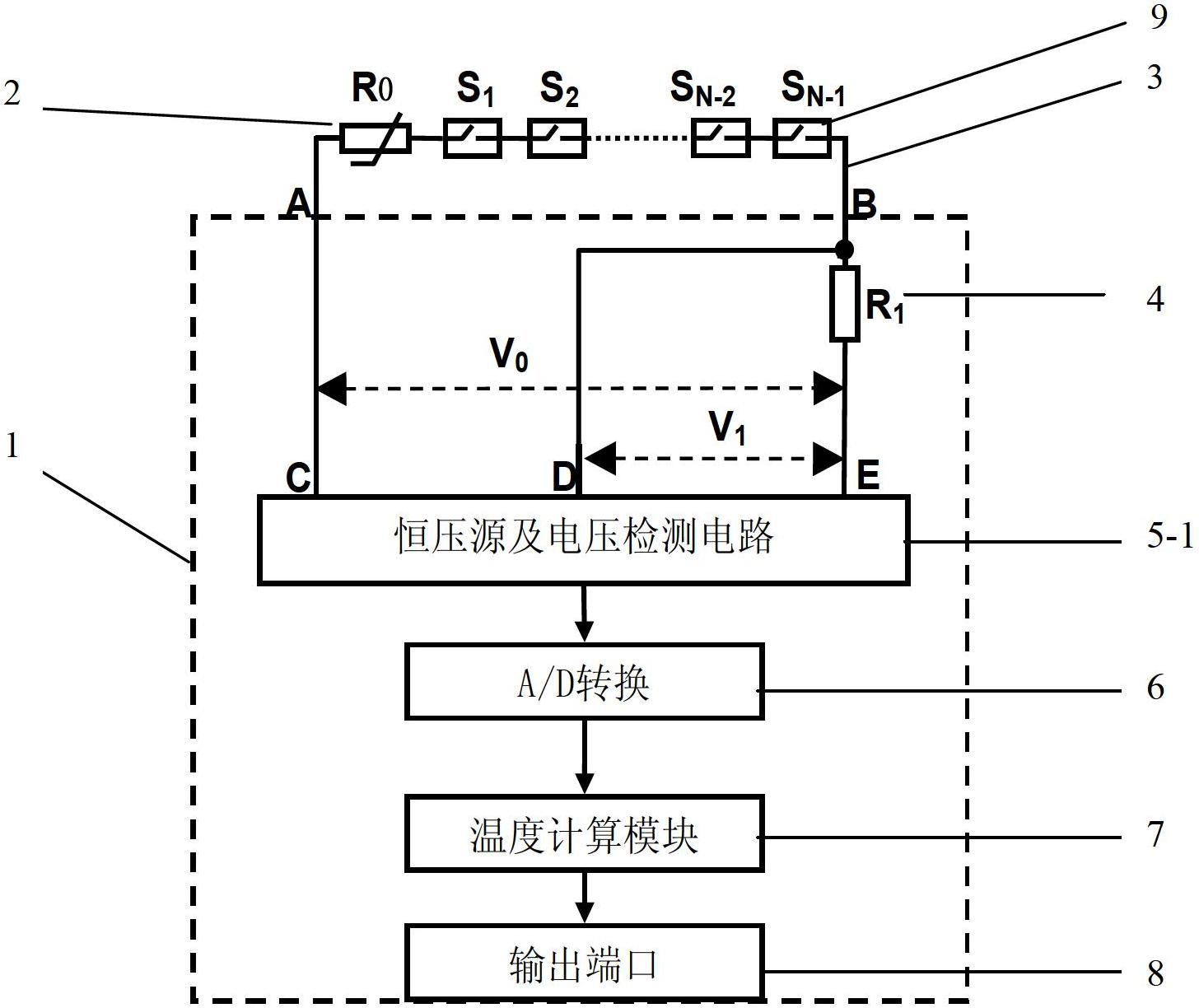 Combined lithium battery temperature detection circuit