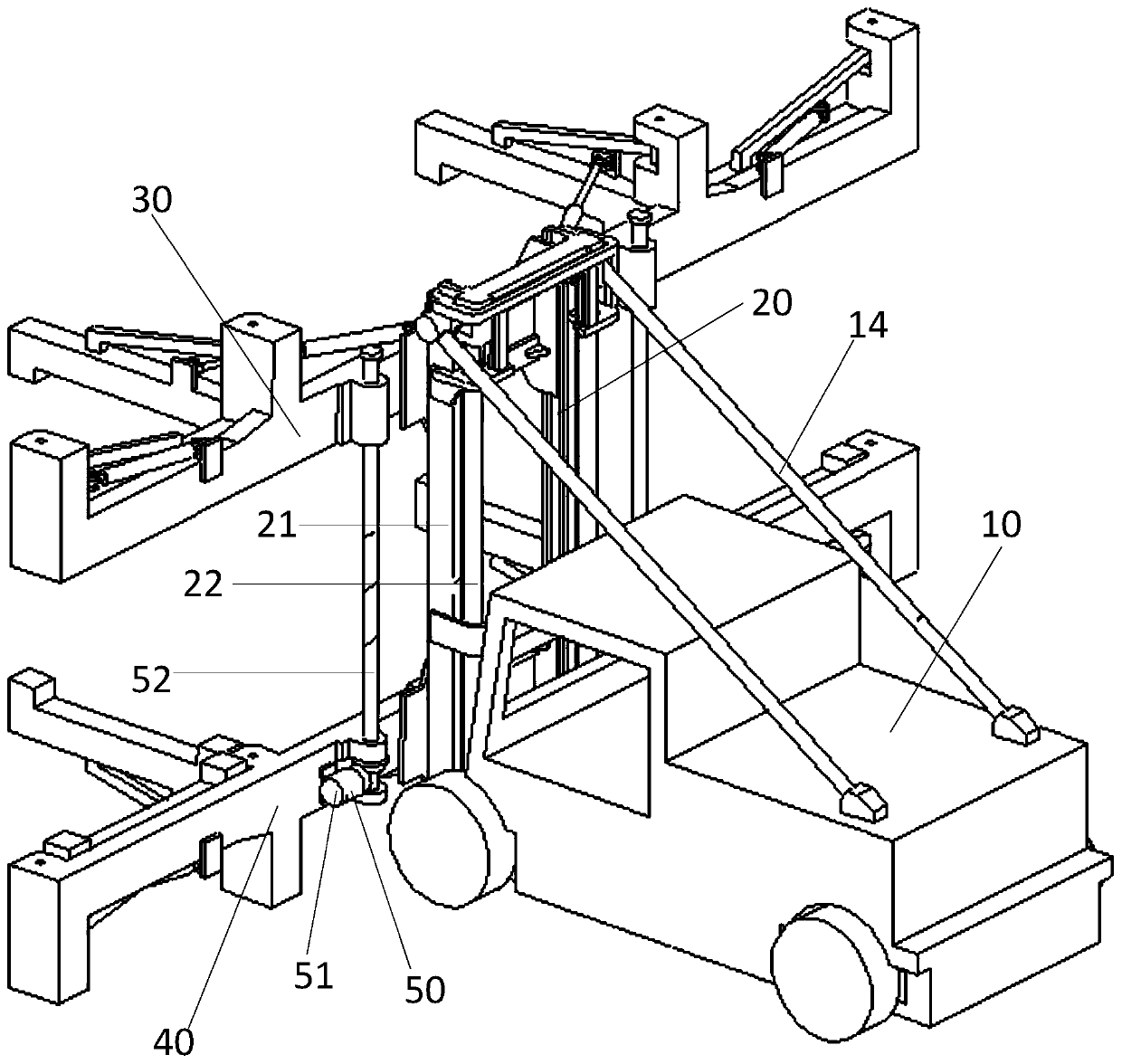 A transport vehicle for cargo loading devices