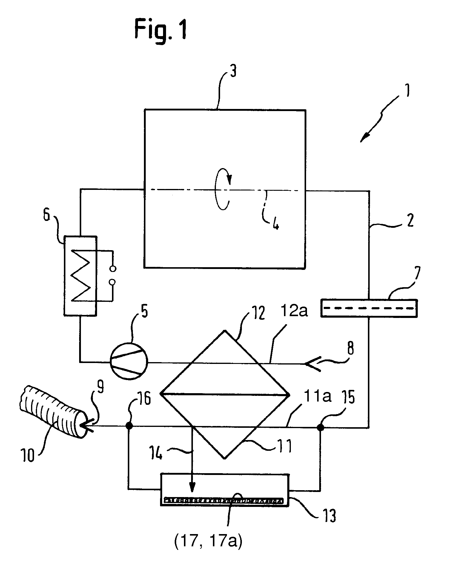 Dryer with heat recovery and method of operation thereof