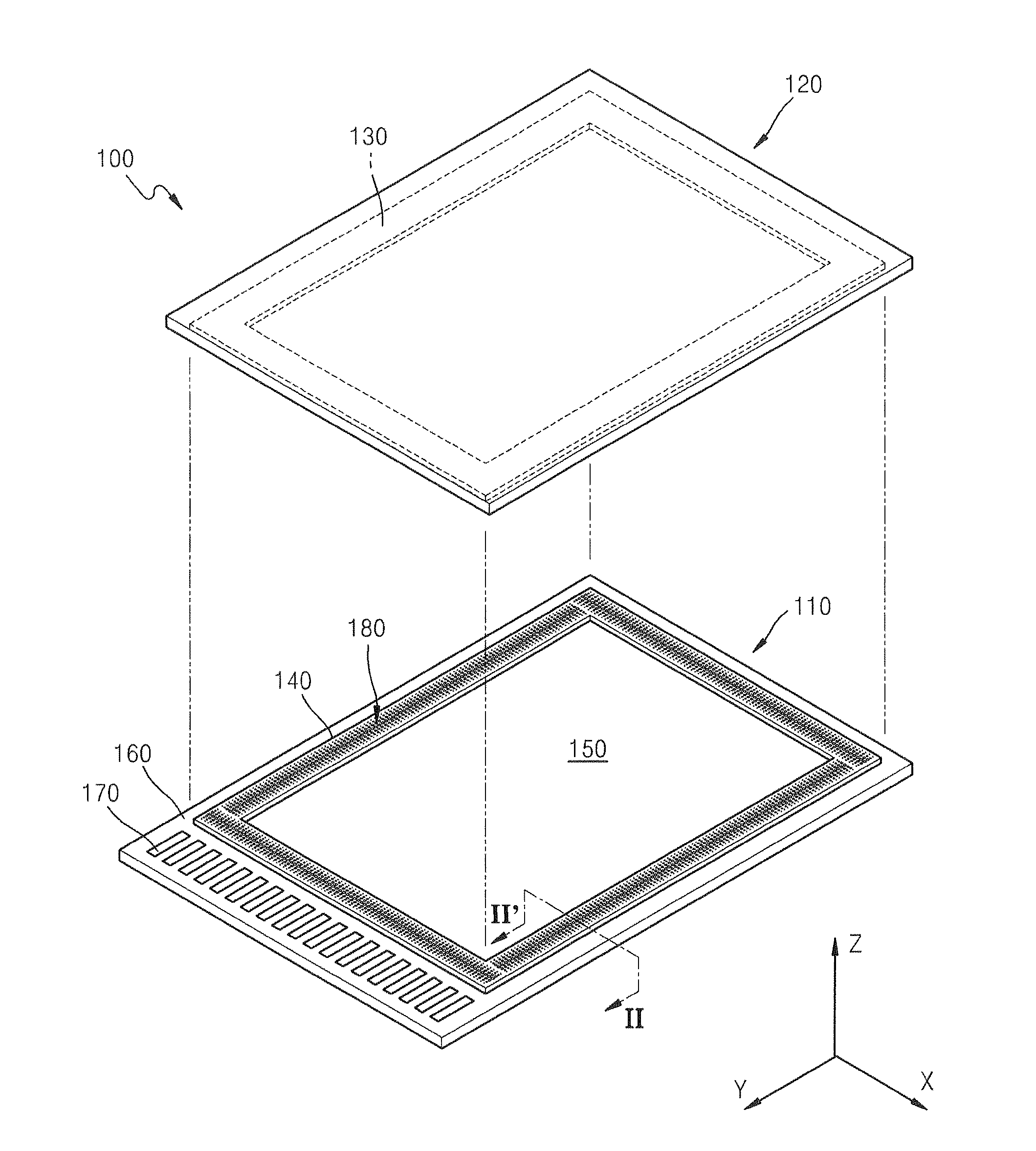 Display apparatus including enhanced sealing portion