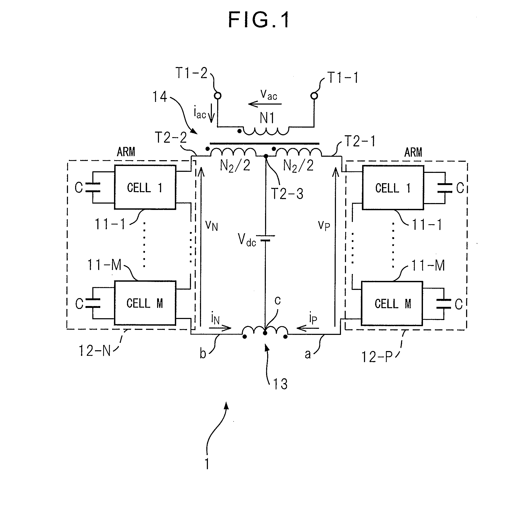 Single-phase power converter, three-phase two-phase power converter, and three-phase power converter