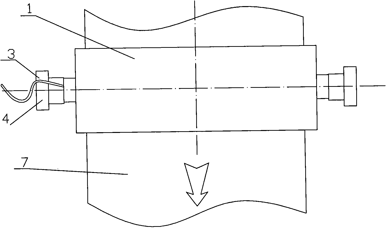 Extrusion device for rigid polyvinyl chloride sheets used for packaging