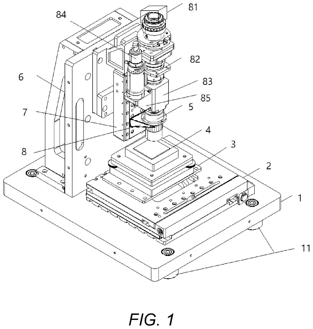 Comprehensive test platform for fluorescence microscope objective lenses