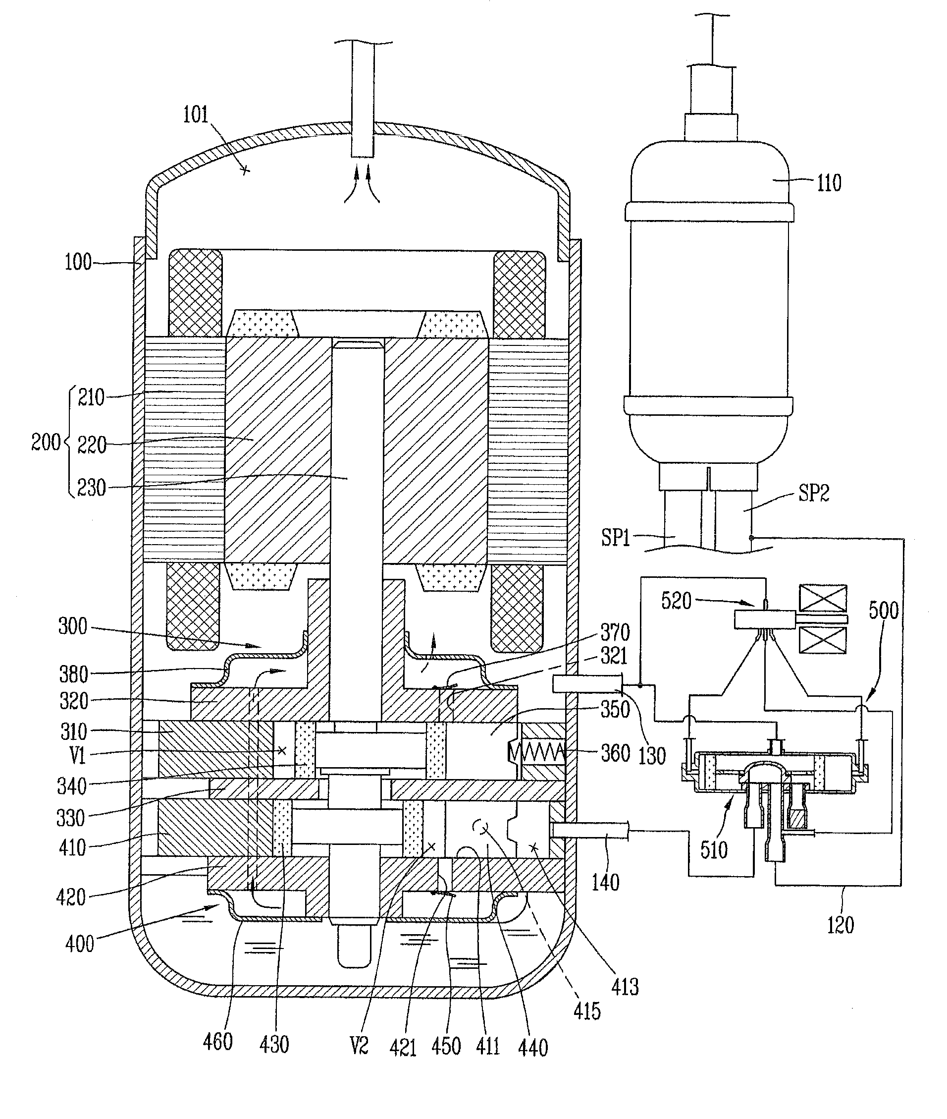 Compressor and air-conditioner having the same