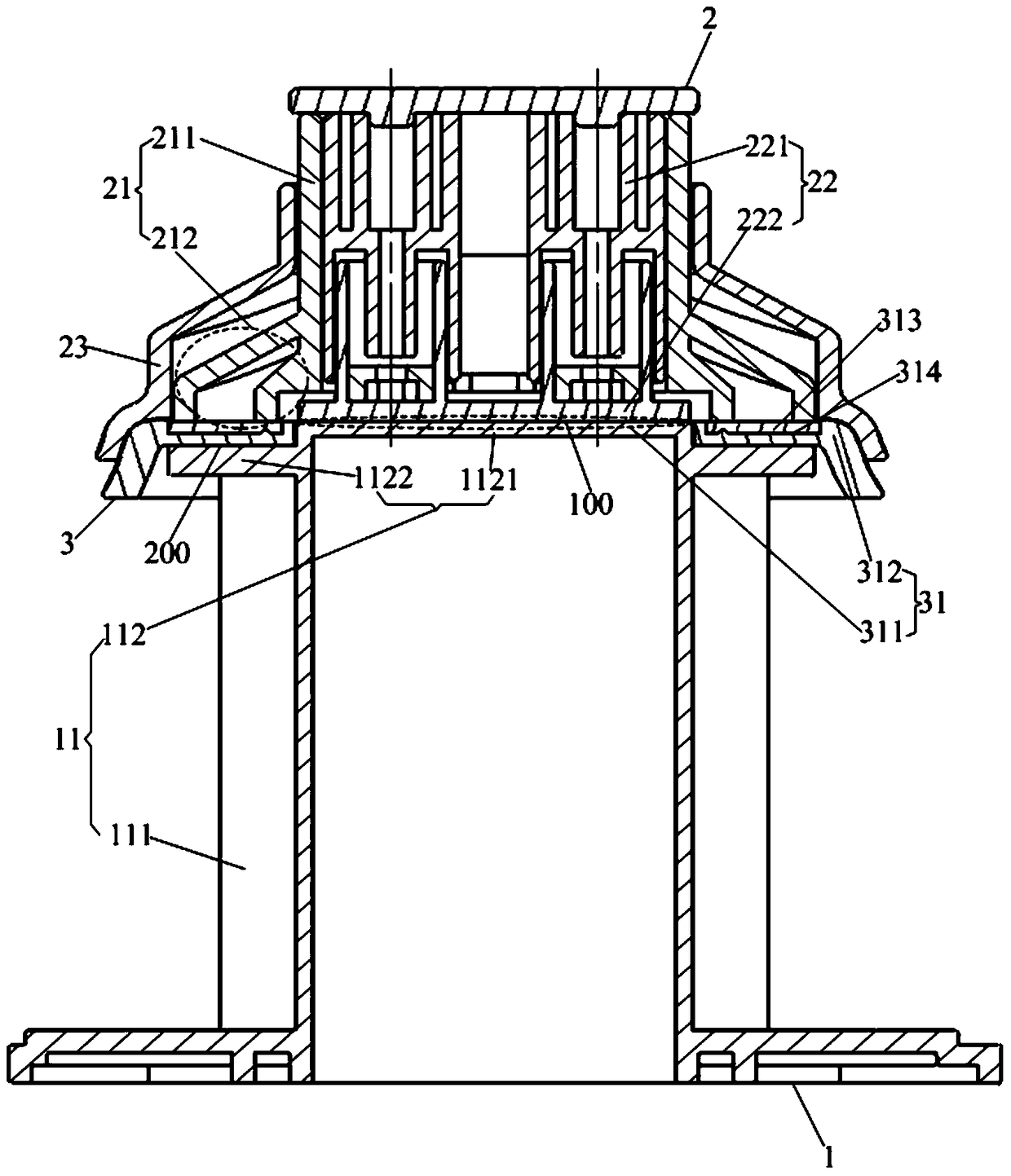 Film pressing device and film pressing method thereof