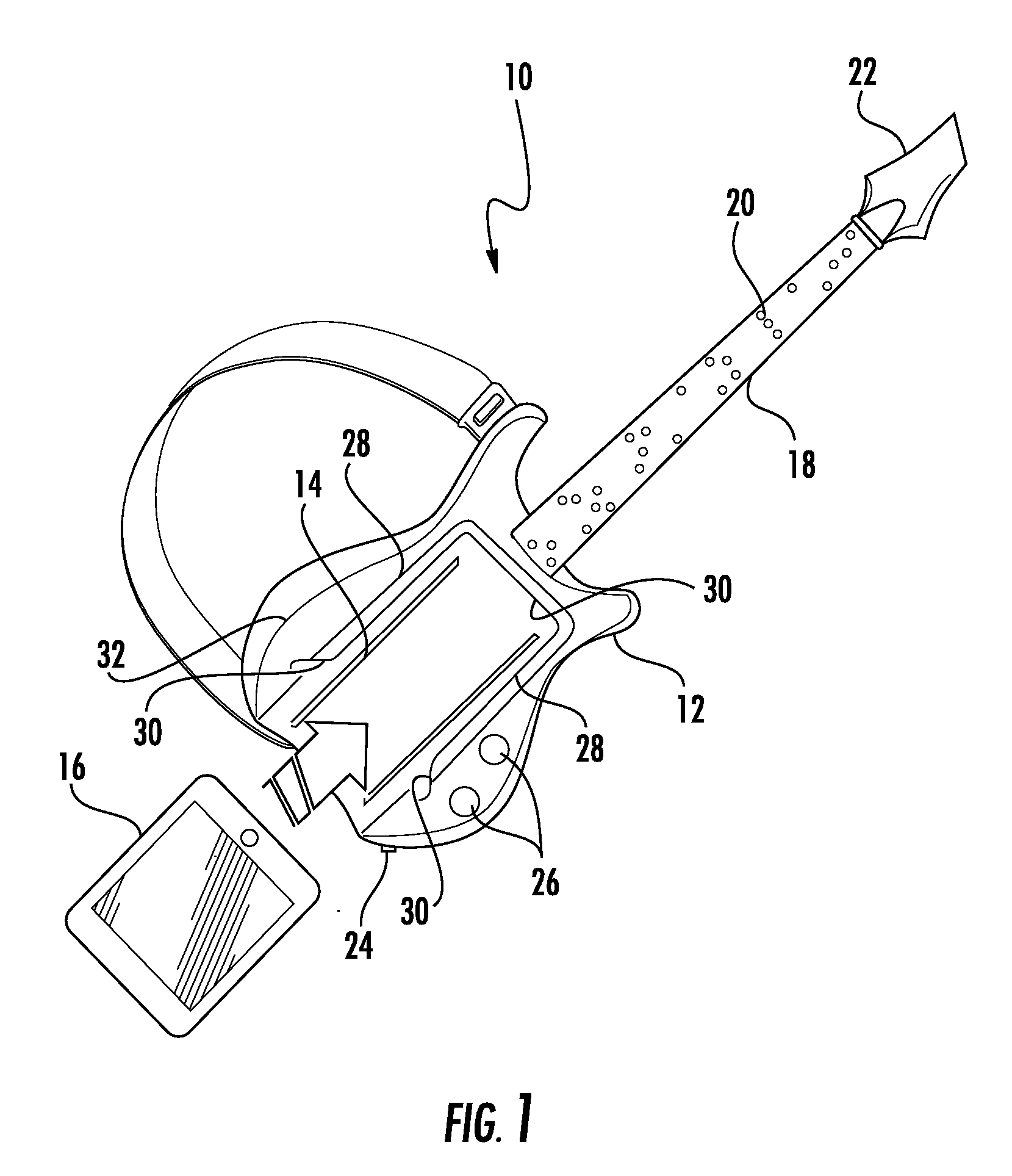 Tablet computer guitar controler