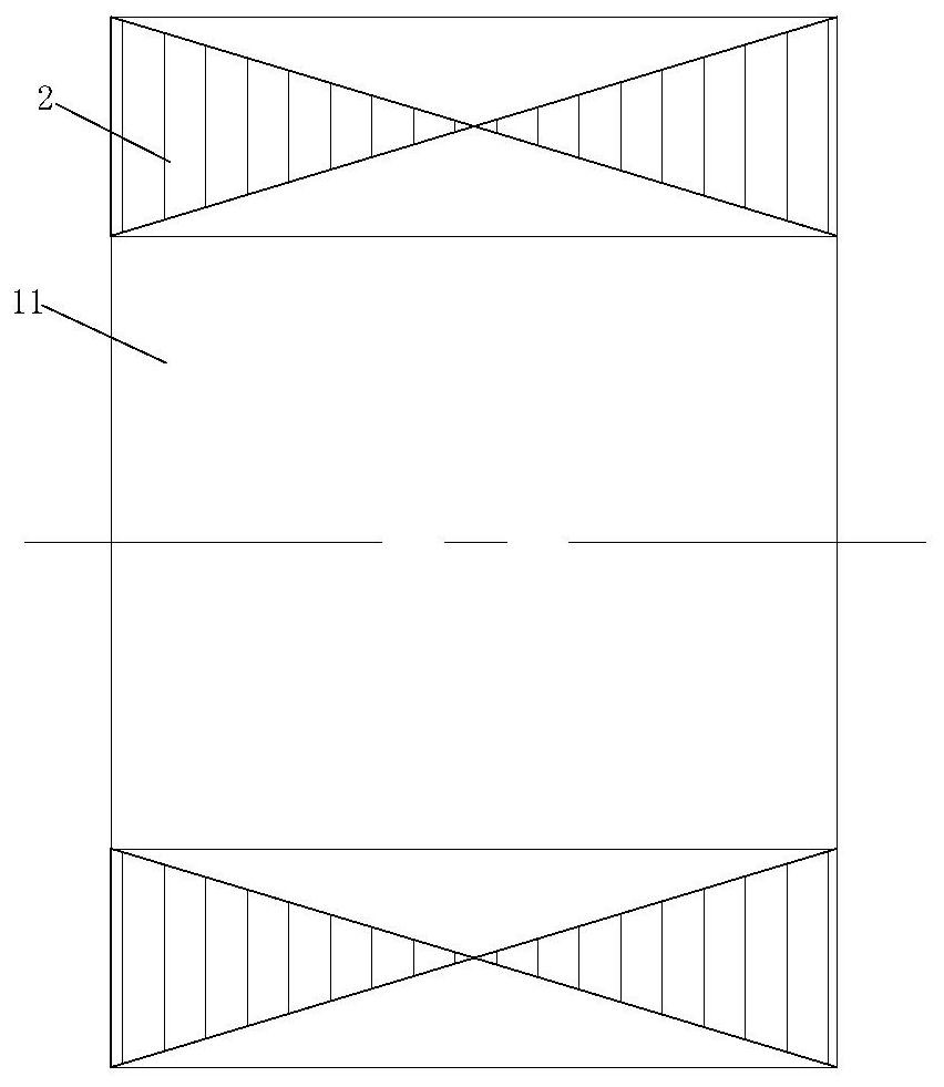 Magnetic suspension bearing rotor structure, motor and air conditioner