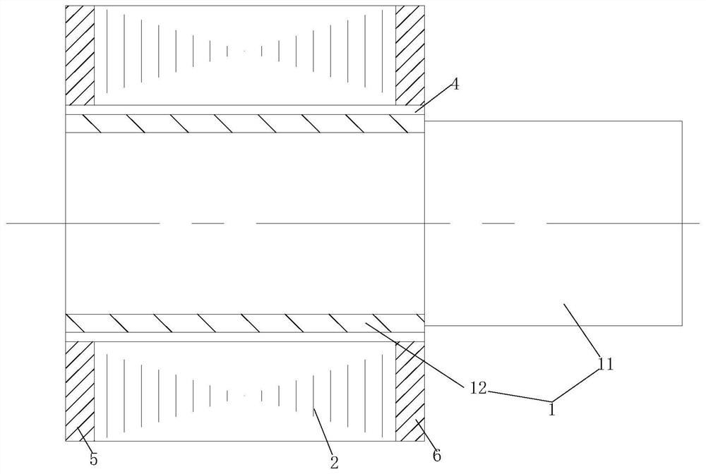 Magnetic suspension bearing rotor structure, motor and air conditioner