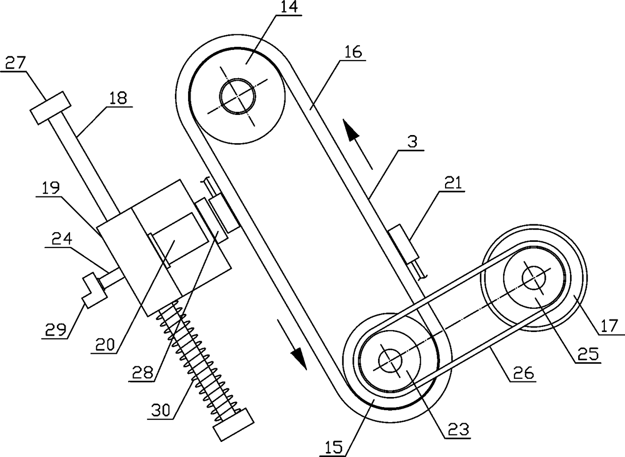 Conveying and overturning mechanism for square tanks