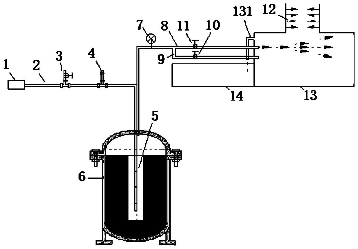 Experimental device and method for simulating the flowback mechanism of pulverized coal in gas medium dynamic cavitation