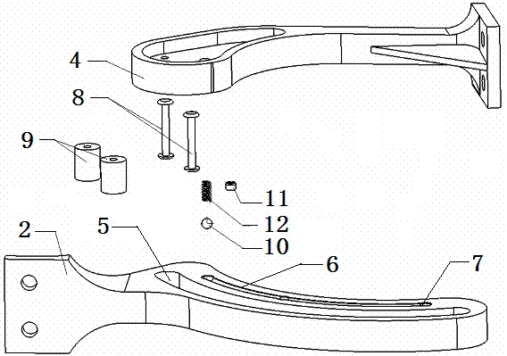 Automobile rotating door hinge