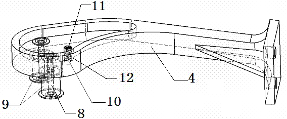 Automobile rotating door hinge