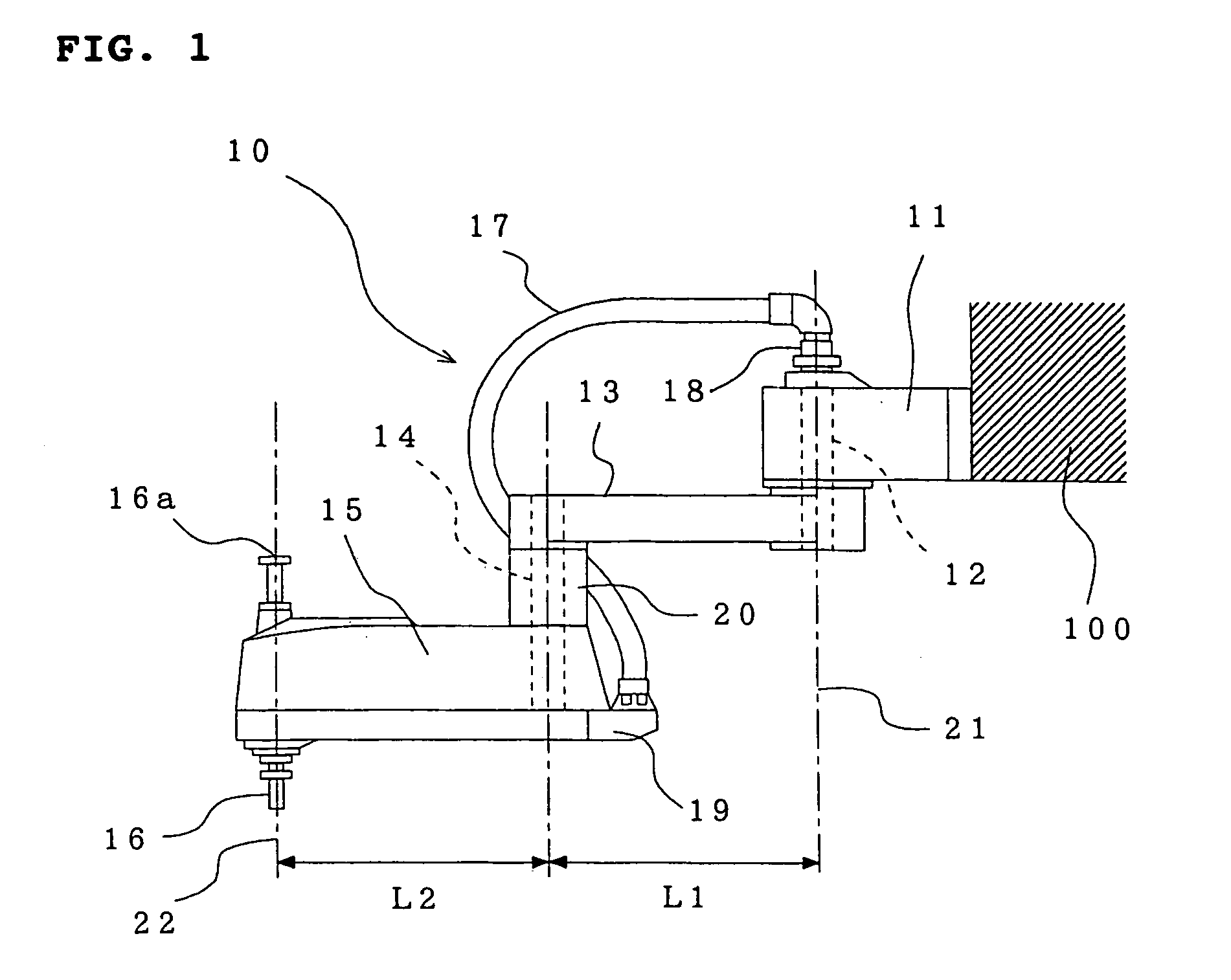 Horizontal multiple articulation type robot