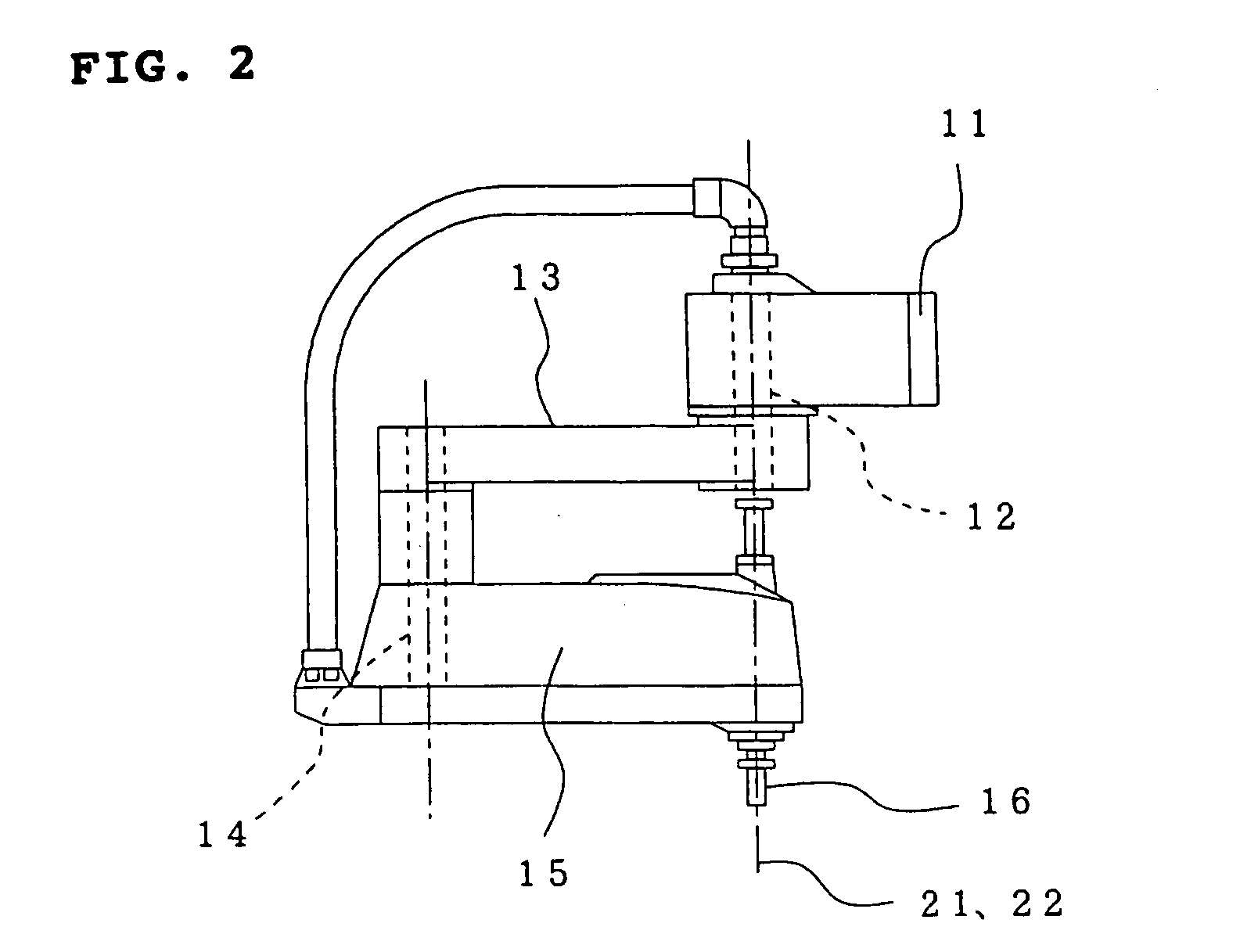 Horizontal multiple articulation type robot