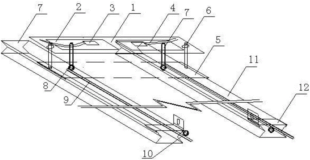 Two-dimensional analog simulation experiment device used for simulating big excavation space