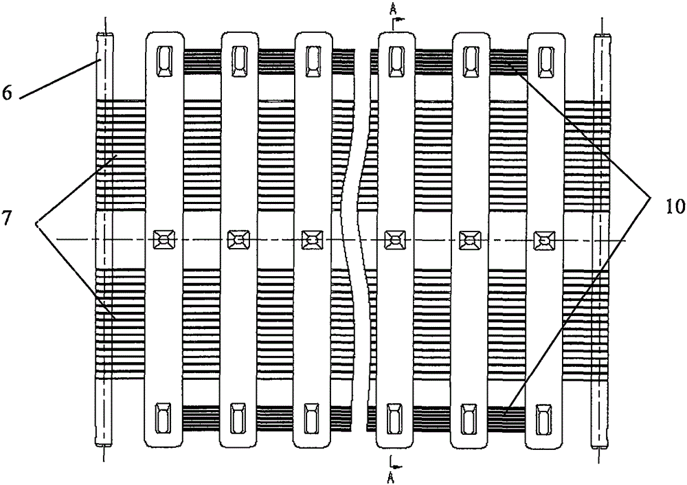 High-speed and heavy-duty rubber belt-type track section and track made by track sections