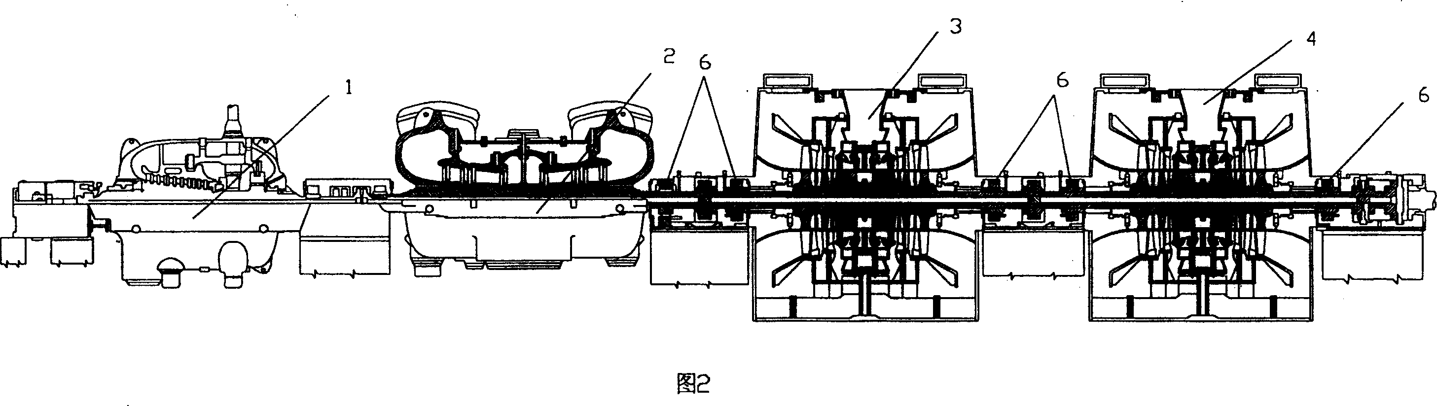 Supercritical air cooling steam turbine