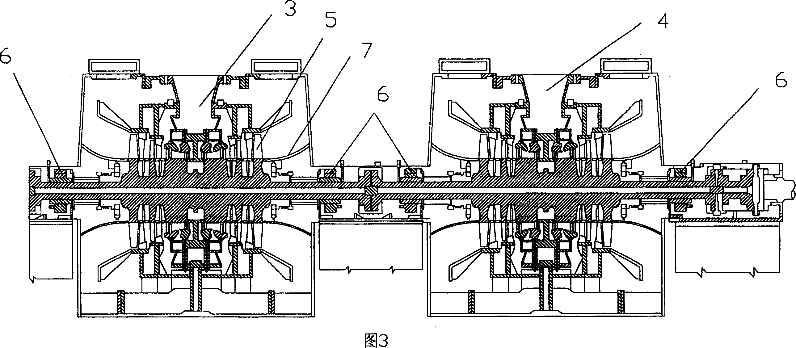 Supercritical air cooling steam turbine