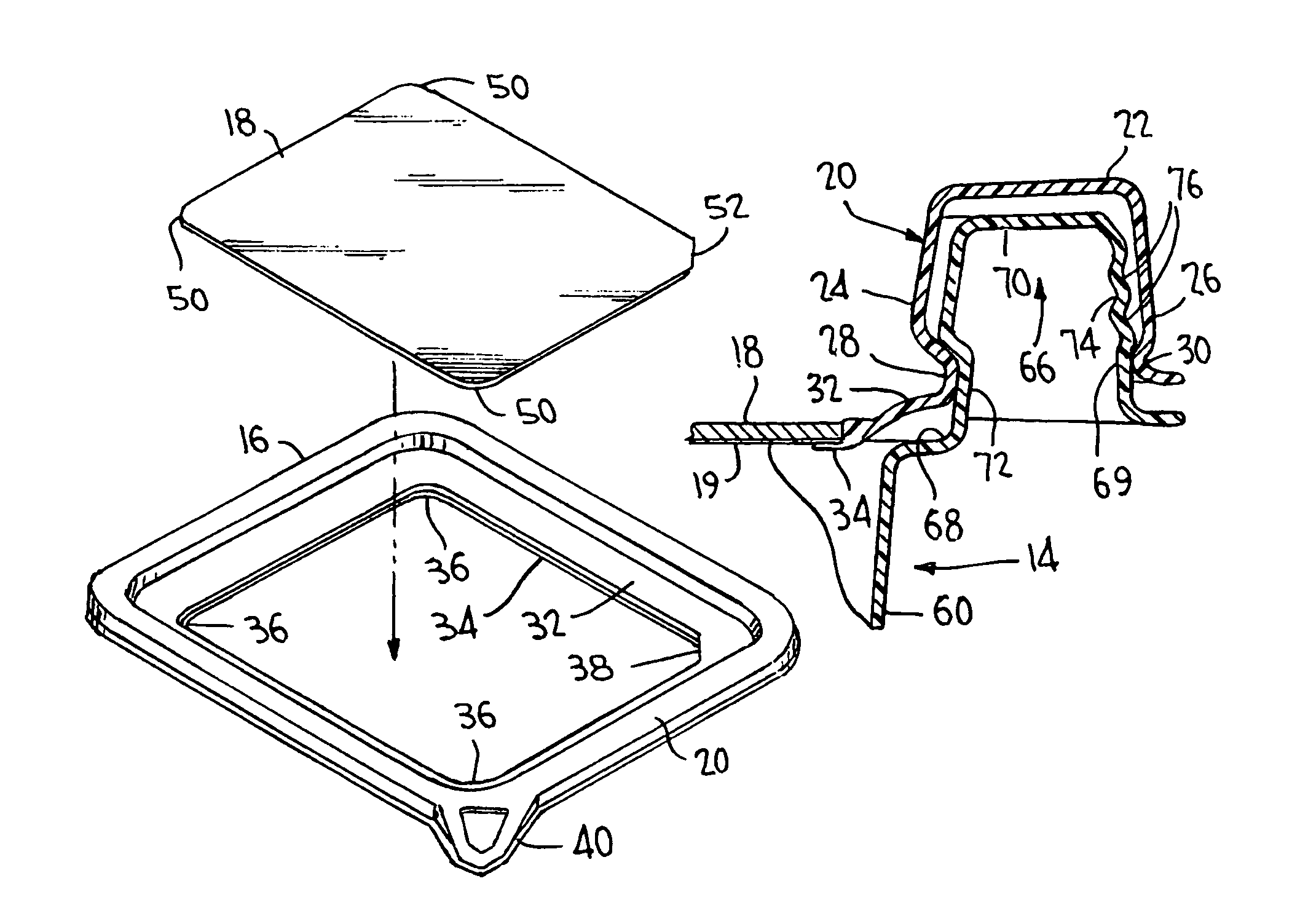 Disposable storage container